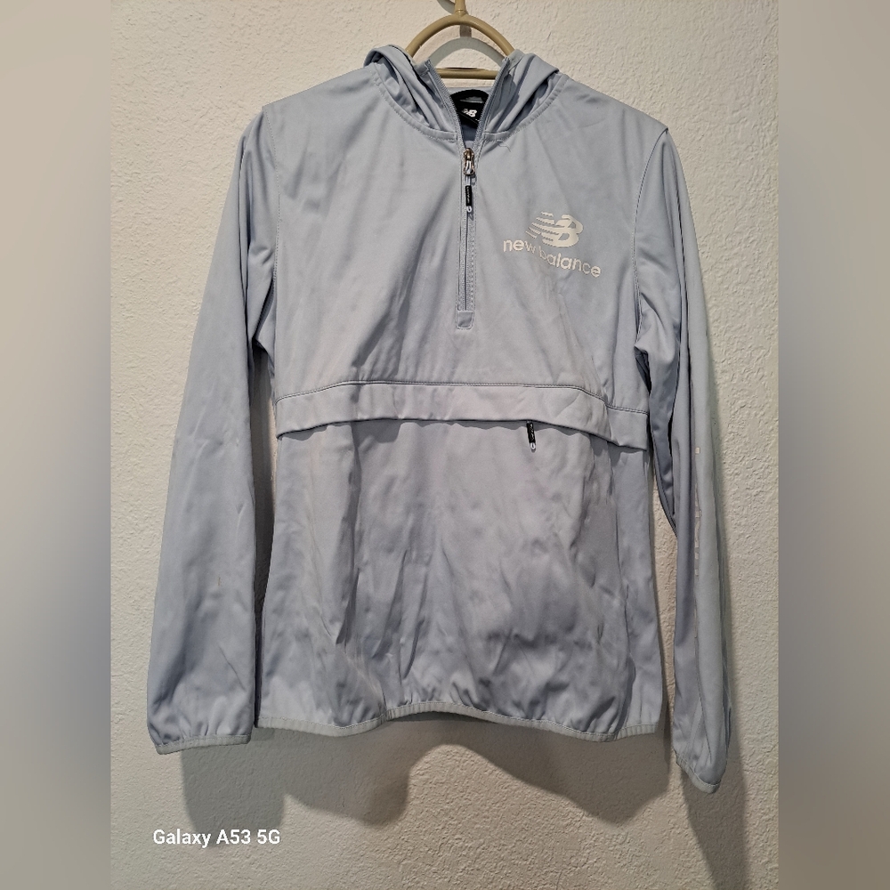 New Balance Light Blue Pullover Jacket